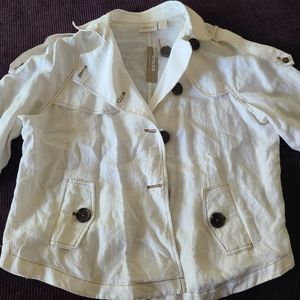 Chicos White summer jacket, size 3